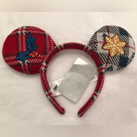 NWT Disney Park Spirit Jersey MICKEY Christmas Ugly Sweater Ears - Picture 2 of 2